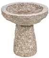 Vogeltränke Vogelbad aus Granit Ø 35 cm Höhe 35 cm 24.2 kg Farbe grau, Dehner