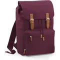 BagBase BG613 | Vintage Laptop Backpack / Rucksasck | 30 x 46 x 17 cm - Farbe: Burgundy - Größe: 30 x 46 x 17 cm - Rot