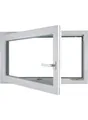 Meeth Kellerfenster 60 x 40 cm DIN links 1 Flügelig Dreh-Kipp weiß