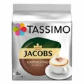 TASSIMO JACOBS Cappuccino,Kaffee, KAPSEL, Röstkaffee, 5x16 T-DISCS (8 Portionen)
