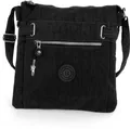 BAG STREET Umhängetasche Nylon Tasche Damenhandtasche (Umhängetasche, Umhängetasche), Damen, Jugend Tasche strapazierfähiges Textilnylon schwarz