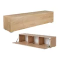 PLATAN ROOM Fernsehschrank TV-Lowboard 105/140 / 160/210 / 280 In Eiche Gold Hängend Oder Stehend Matt (140 x 30 x 32, Eiche Gold)