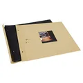 goldbuch Schraubalbum Bella Vista 39x31 40 schwarze Seiten Beige