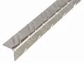 Alberts Winkelprofil, Riffel-Prägung, Aluminium, blank, 2000 x 41,2 x 41,2 mm