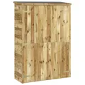 Gartenschrank Geräteschrank Holzschrank 123x50x171 Cm Massivholz Imprägniert