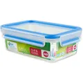 emsa Frischhaltedose CLIP & CLOSE 7,0 cm hoch transparent 1,0 l, 1 St.