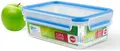 emsa Frischhaltedose CLIP & CLOSE 7 cm hoch 1,0 l transparent, blau