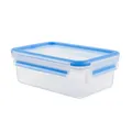 EMSA 508540 Clip & Close 1 Liter Frischhaltedose Transparent/Blau