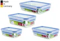 Emsa Clip & Close Frischhaltedose 1,0L rechteckig blau Kunststoff