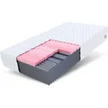 Matratze 180x200 cm orthopädisch Kaltschaum HR-Schaum Visco Memory H3 H4 ca. 24 cm Höhe atmungsaktiv Bezug waschbar für Allergiker SELECT MAX DO...