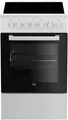 Beko FSM57100GW Elektro-Herd mit Glaskeramikkochfeld, 50 cm breit, 55l, SteamShine, weiß