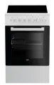 Beko FSM57100GW Multifunktionsofen mit Glaskeramik Standgerät, EEK: A