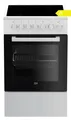 Beko Standherd Elektroherd Glaskeramik 50cm 55L A 7 Heizarten Weiß