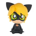 Plastoy Miraculous Spardose Chibi Black Cat - Kunststoff - 17 cm