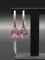 THOMAS SABO Creolen mit rosa und weißen Steinen 925 Sterlingsilber CR672-051-9