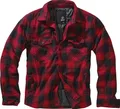 Brandit Lumber Jacke, rot/schwarz, XL