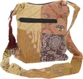 Guru-Shop Schultertasche Boho Schultertasche, Patchwork Tasche - mustard