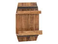 Woodkings Wandregal Barrel 45x70x18cm Holz rustikal Hängeregal Vintage Design