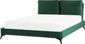 BELIANI Polsterbett Grün 160 x 200 cm Samtstoff Mit Lattenrost Elegant Modernes Design