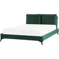 Bett Mit Lattenrost Samtstoff Melle 160 X 200 Cm Smaragdgrün