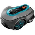 GARDENA Rasenmähroboter smart SILENO free, (Komplett-Set, Inklusive Ladestation und smart Gateway), App,LONA,Echtzeit,Trim-to-Edge,drahtfrei grau