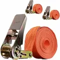Baumarktplus - 2 Stück Spanngurte Mit Ratsche Zurrgurt 6m 1000kg 1-tlg Zur Ladungssicherung