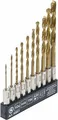 BGS HSS-Bohrer-Satz | titan-nitriert | 1,5 - 6 mm | 10-tlg.