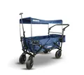 Frosal Bollerwagen Nick PRO faltbar mit Schiebegriff Dach & Bremse blau (1-tlg)
