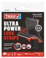 tesa Klettstreifen Ultra Power Lock Strips 25 mm x 50 mm 2 x 2 Strips
