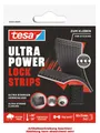 2 tesa Klettstreifen Ultra Power Lock Strips, 25 mm x 50 mm