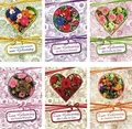 100 Glückwunschkarten zum Geburtstag Blumenmotive 51-1818 Geburtstagskarte Grußkarte