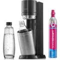 SodaStream Wassersprudler DUO Standard inkl. 2 Flaschen und  Quick Connect Zylinder, titan - Schwarz