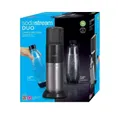 SodaStream duo Wassersprudler Schwarz Edelstahl — 60L CO2