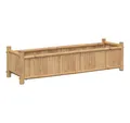 vidaXL Blumentopf Pflanzkübel 100x30x25 cm Bambus (1 St)