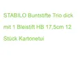 STABILO Buntstifte Trio dick mit 1 Bleistift HB 17,5cm 12 Stück Kartonetui