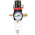Wasserabscheider,Kompressor druckregler,Druckregler Pneumatische,Druckluft Für Kompressor,Druckluft,Druckminderer mit Manometer,mit Manometer,Druckminderer,Wasserabscheider (B)