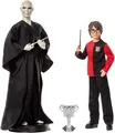 Special Box 2 Puppen Voldemort Gegen Harry Potter 30cm Original MATTEL HCJ33