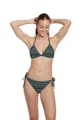 VIVID Mix&Match Bikinioberteil Streifenmuster Triangel Top Einzelteil mit Rip-Struktur Softschalen Nackenträger schmale Träger elastisches Unterbrustband