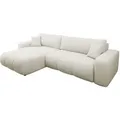 Mirjan24 Ecksofa, Creme, Textil, 5-Sitzer, L-Form,L-Form, rund, 274x145 cm, Wohnzimmer, Sofas & Couches, Wohnlandschaften, Ecksofas