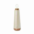 Chic Mic Bioloco Loop Thermosflasche aus Edelstahl hergestellt, Farbe: Pearl, Fassungsvermögen: 500 ml, Maße: 7.5 cm x 7.5 cm x 28 cm, BEL124