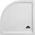 Ottofond Duschwanne Extraflach Denia Viertelkreis 80 cm x 80 cm Weiß