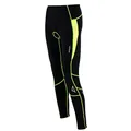 Airtracks Herren Winter Thermo Fahrradhose Lang Pro-T Thermo Hose Radhose Radlerhose Gepolstert Warm -SCHWARZ-NEON - XL
