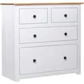 vidaXL Sideboard Weiß 80x40x83 cm Kiefernholz Panama 282657