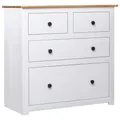 Sideboard Weiß 80x40x83 cm Kiefernholz Panama