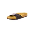 Birkenstock Damen Classic Madrid Birko-Flor Pantoletten,Schwarz (Schwarz Lack), 42 EU
