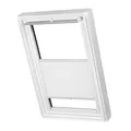 Ventanara® Dachfenster Waben Plissee ohne Bohren passend für Velux Fenster Plisseerollo Faltrollo verspannt Klebemontage (M06, Weiß Tageslicht)