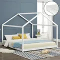 [en.casa] - Kinderbett Cerro 160x200 Cm Mit Kaltschaummatratze Weiß