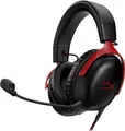HP HyperX Cloud III kabelgebundene Kopfhörer mit Mikrofon, Minijack 3,5mm + USB, schwarz-rot (727A9AA)