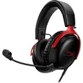 HP HyperX Cloud III – Gaming-Headset (schwarz/rot), Kopfhörer - Schwarz/Rot