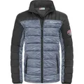 Nebulus Winterjacke meliert EMOTION Herren, warme Outdoorjacke, praktische & vielseitige Übergangs- & Winterjacke, P5891 - Herren, schwarz-schwar, XL - Schwarz - XL